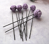 ■Uピン5本セット　薄紫