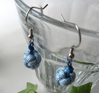 ■ピアス　あわじ玉水色