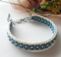 ■シルクブレスレット市松06